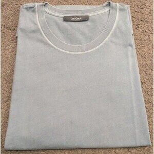 Jac + Jack Crew Neck Blue Short Sleeve T-Shirt Men's Large